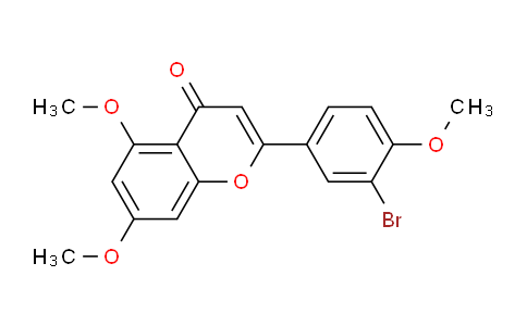 CAS No. 92614-08-9, 2-(3-Bromo-4-methoxyphenyl)-5,7-dimethoxy-4H-chromen-4-one