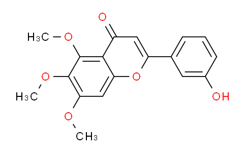 CAS No. 408337-42-8, 2-(3-Hydroxyphenyl)-5,6,7-trimethoxy-4H-chromen-4-one