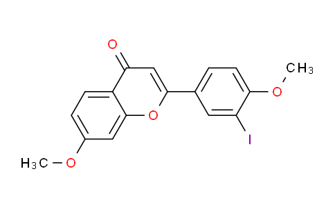 CAS No. 15837-61-3, 2-(3-Iodo-4-methoxyphenyl)-7-methoxy-4H-chromen-4-one
