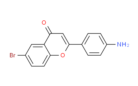 CAS No. 871101-25-6, 2-(4-Aminophenyl)-6-bromo-4H-chromen-4-one