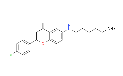 CAS No. 920286-85-7, 2-(4-Chlorophenyl)-6-(hexylamino)-4H-chromen-4-one