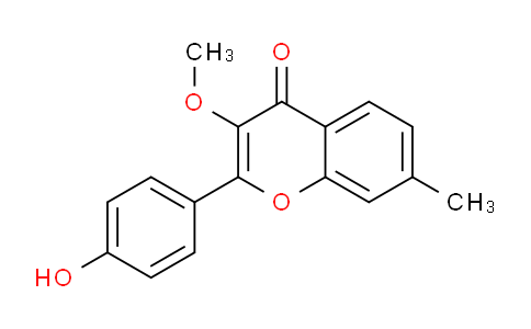 CAS No. 111391-88-9, 2-(4-Hydroxyphenyl)-3-methoxy-7-methyl-4H-chromen-4-one