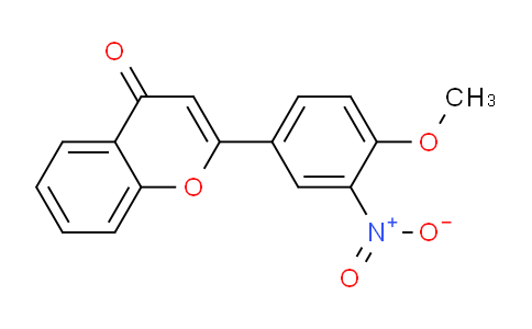 CAS No. 145370-38-3, 2-(4-Methoxy-3-nitrophenyl)-4H-chromen-4-one