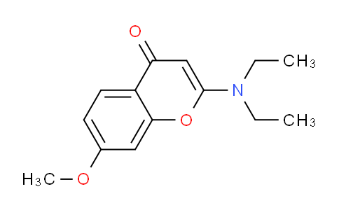 CAS No. 63961-65-9, 2-(Diethylamino)-7-methoxy-4H-chromen-4-one