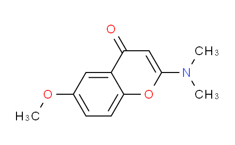 CAS No. 175840-29-6, 2-(Dimethylamino)-6-methoxy-4H-chromen-4-one