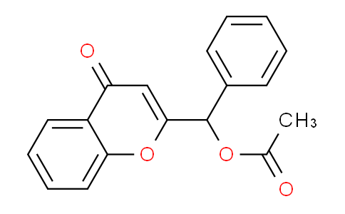 CAS No. 525599-68-2, (4-Oxo-4H-chromen-2-yl)(phenyl)methyl acetate