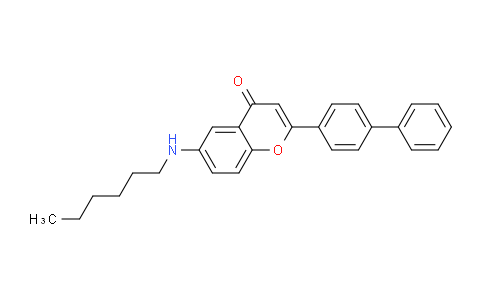 CAS No. 920286-86-8, 2-([1,1'-Biphenyl]-4-yl)-6-(hexylamino)-4H-chromen-4-one