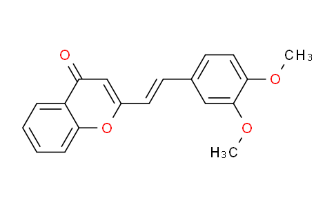 CAS No. 80212-23-3, 2-(3,4-Dimethoxystyryl)-4H-chromen-4-one