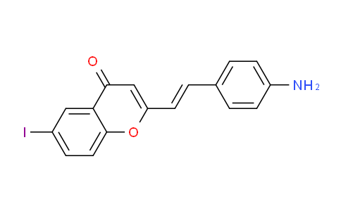 CAS No. 887647-04-3, 2-(4-Aminostyryl)-6-iodo-4H-chromen-4-one