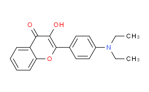 CAS No. 146680-78-6, 2-(4-(Diethylamino)phenyl)-3-hydroxy-4H-chromen-4-one