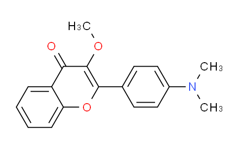 CAS No. 153499-29-7, 2-(4-(Dimethylamino)phenyl)-3-methoxy-4H-chromen-4-one
