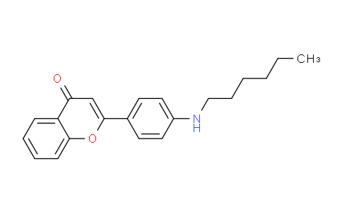CAS No. 920286-96-0, 2-(4-(Hexylamino)phenyl)-4H-chromen-4-one