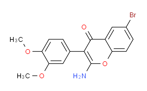 CAS No. 79448-63-8, 2-Amino-6-bromo-3-(3,4-dimethoxyphenyl)-4H-chromen-4-one