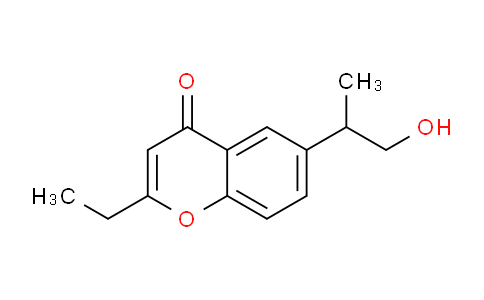 CAS No. 58282-54-5, 2-Ethyl-6-(1-hydroxypropan-2-yl)-4H-chromen-4-one