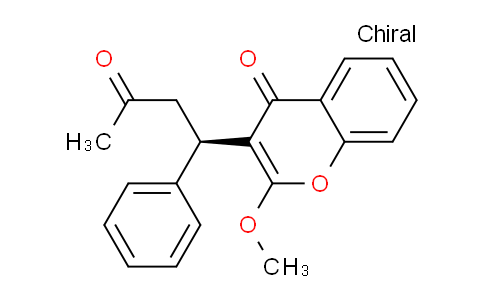 CAS No. 60431-19-8, (R)-2-Methoxy-3-(3-oxo-1-phenylbutyl)-4H-chromen-4-one