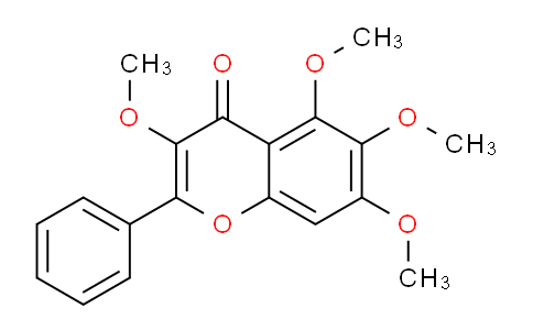 CAS No. 75413-07-9, 3,5,6,7-Tetramethoxy-2-phenyl-4H-chromen-4-one