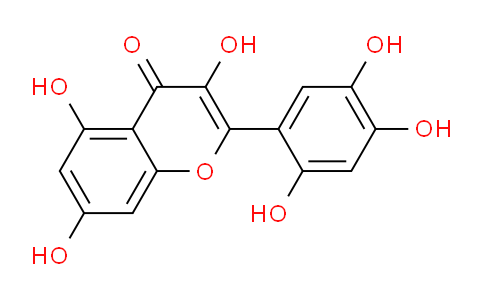 CAS No. 37751-25-0, 3,5,7-Trihydroxy-2-(2,4,5-trihydroxyphenyl)-4H-chromen-4-one