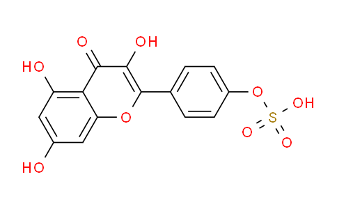 CAS No. 62369-23-7, 4-(3,5,7-Trihydroxy-4-oxo-4H-chromen-2-yl)phenyl hydrogen sulfate