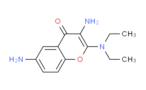 CAS No. 88753-79-1, 3,6-Diamino-2-(diethylamino)-4H-chromen-4-one