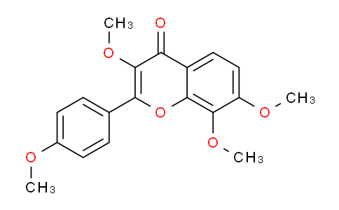 CAS No. 16854-93-6, 3,7,8-Trimethoxy-2-(4-methoxyphenyl)-4H-chromen-4-one