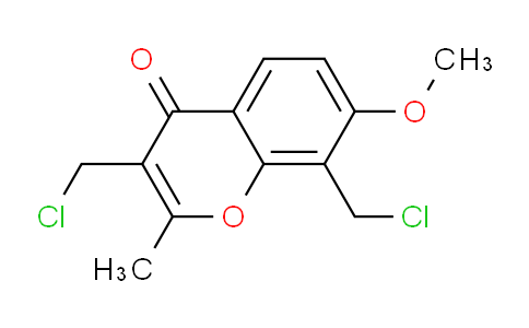 CAS No. 92059-69-3, 3,8-Bis(chloromethyl)-7-methoxy-2-methyl-4H-chromen-4-one