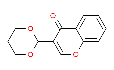 CAS No. 88021-75-4, 3-(1,3-Dioxan-2-yl)-4H-chromen-4-one