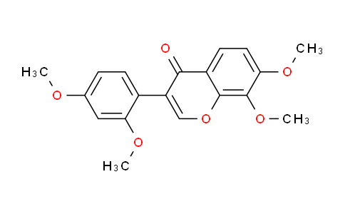 CAS No. 6502-88-1, 3-(2,4-Dimethoxyphenyl)-7,8-dimethoxy-4H-chromen-4-one