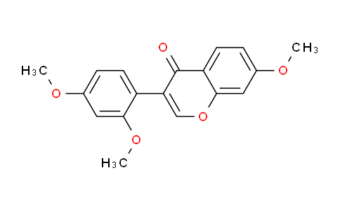 CAS No. 7678-84-4, 3-(2,4-Dimethoxyphenyl)-7-methoxy-4H-chromen-4-one