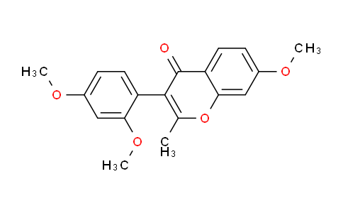 CAS No. 70387-01-8, 3-(2,4-Dimethoxyphenyl)-7-methoxy-2-methyl-4H-chromen-4-one