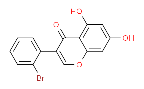 CAS No. 918667-69-3, 3-(2-Bromophenyl)-5,7-dihydroxy-4H-chromen-4-one