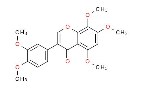 CAS No. 57800-12-1, 3-(3,4-Dimethoxyphenyl)-5,7,8-trimethoxy-4H-chromen-4-one