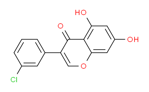 CAS No. 62845-10-7, 3-(3-Chlorophenyl)-5,7-dihydroxy-4H-chromen-4-one