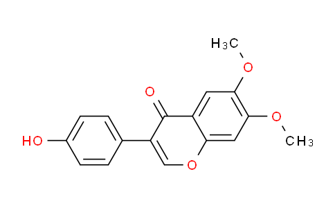 CAS No. 75199-40-5, 3-(4-Hydroxyphenyl)-6,7-dimethoxy-4H-chromen-4-one