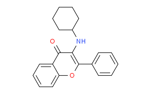 CAS No. 37816-09-4, 3-(Cyclohexylamino)-2-phenyl-4H-chromen-4-one