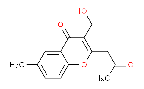 CAS No. 88214-19-1, 3-(Hydroxymethyl)-6-methyl-2-(2-oxopropyl)-4H-chromen-4-one