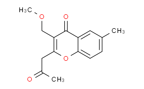 CAS No. 88214-18-0, 3-(Methoxymethyl)-6-methyl-2-(2-oxopropyl)-4H-chromen-4-one