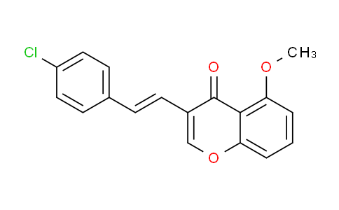 CAS No. 652968-69-9, (E)-3-(4-Chlorostyryl)-5-methoxy-4H-chromen-4-one
