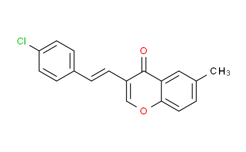 CAS No. 652968-67-7, (E)-3-(4-Chlorostyryl)-6-methyl-4H-chromen-4-one