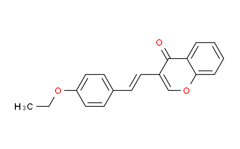 CAS No. 630413-83-1, (E)-3-(4-Ethoxystyryl)-4H-chromen-4-one