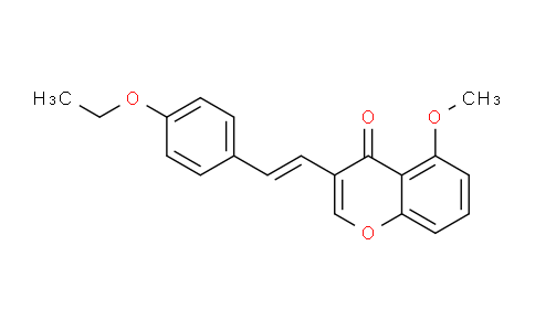 CAS No. 652968-84-8, (E)-3-(4-Ethoxystyryl)-5-methoxy-4H-chromen-4-one