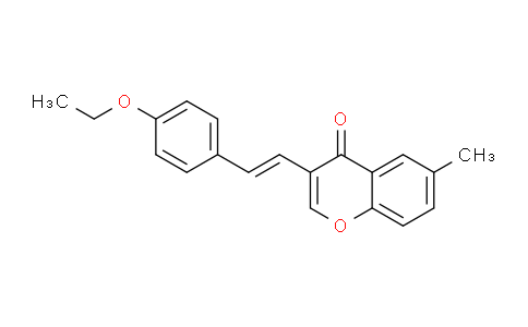 CAS No. 652968-82-6, (E)-3-(4-Ethoxystyryl)-6-methyl-4H-chromen-4-one