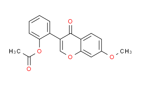 CAS No. 62536-79-2, 2-(7-Methoxy-4-oxo-4H-chromen-3-yl)phenyl acetate