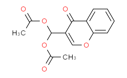 CAS No. 74990-95-7, (4-Oxo-4H-chromen-3-yl)methylene diacetate