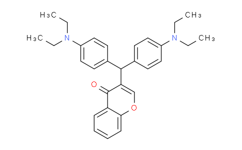 CAS No. 40683-06-5, 3-(Bis(4-(diethylamino)phenyl)methyl)-4H-chromen-4-one