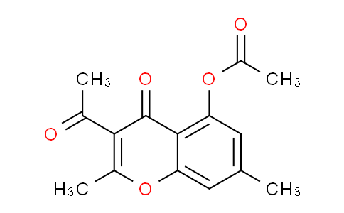 CAS No. 62806-14-8, 3-Acetyl-2,7-dimethyl-4-oxo-4H-chromen-5-yl acetate