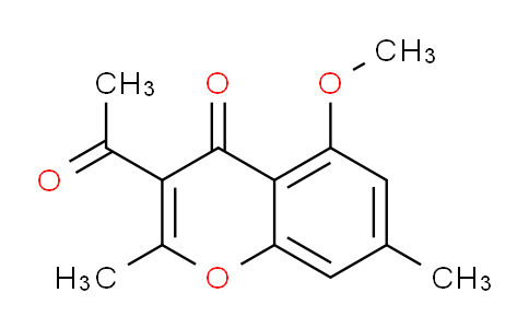 CAS No. 62806-19-3, 3-Acetyl-5-methoxy-2,7-dimethyl-4H-chromen-4-one
