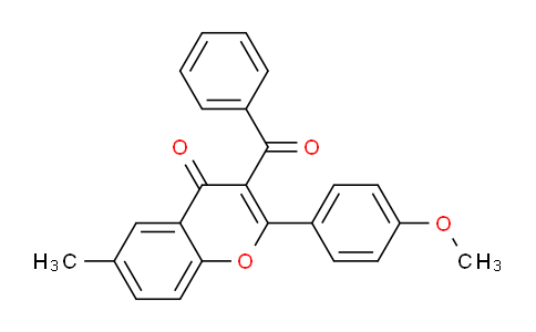 CAS No. 75618-58-5, 3-Benzoyl-2-(4-methoxyphenyl)-6-methyl-4H-chromen-4-one