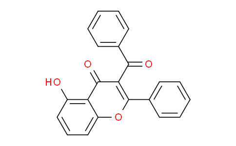 CAS No. 50634-02-1, 3-Benzoyl-5-hydroxy-2-phenyl-4H-chromen-4-one