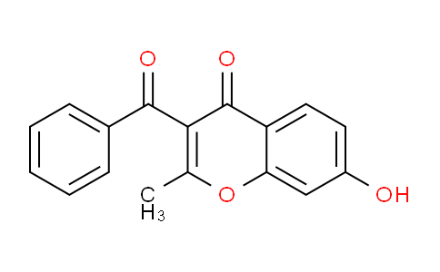 CAS No. 110396-76-4, 3-Benzoyl-7-hydroxy-2-methyl-4H-chromen-4-one
