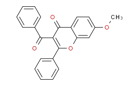 CAS No. 127839-71-8, 3-Benzoyl-7-methoxy-2-phenyl-4H-chromen-4-one